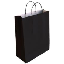 Bolsa De Papel Andina Celulosa Blanca 40X46X18 Cm Negro Paquete De 25