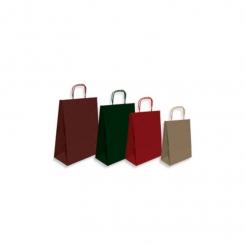 Bolsa De Papel Andina Kraft Liso 32X40X14 Cm Verde Paquete De 50
