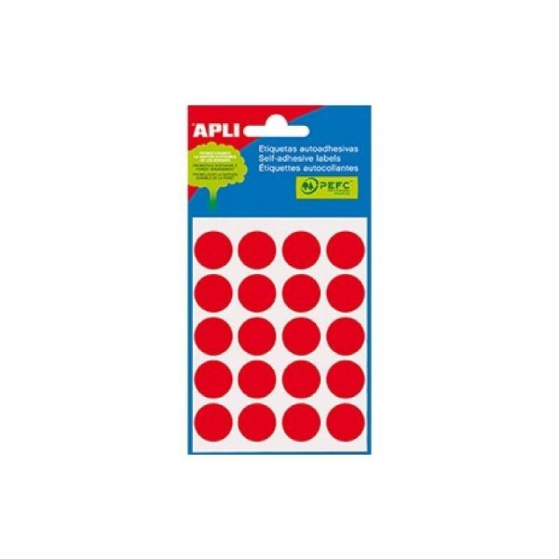 Bolsa Etiquetas APLI Rojas   19