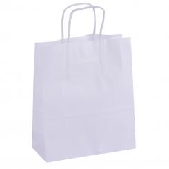 APLI Bolsa Kraft Blanca 18X8X21 50U