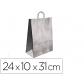 bolsa-kraft-q-connect-plata-asa-retorcida-240x100x310-mm