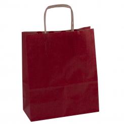 APLI Bolsa Kraft Roja 18X8X21 50U