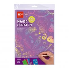 BOLSA LÁMINAS PARA RASCAR COLORES 8U