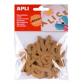 Bolsa Letras Corcho Adhesivas 52 uds