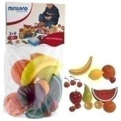Bolsa Miniland 15 Piezas De Fruta Surtida