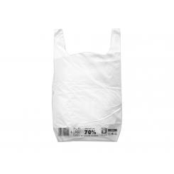 Bolsa papel Q-CONNECT celulosa blanco l con asa retorcida 320x400x14 mm