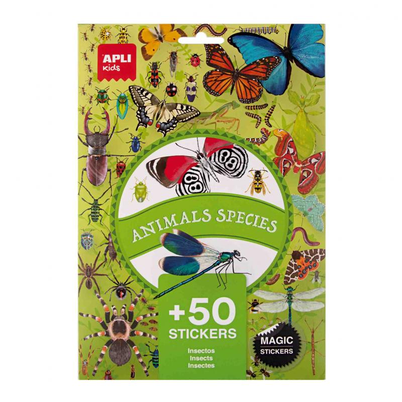 bolsa-pegatina-animals-species-insects-5-hojas