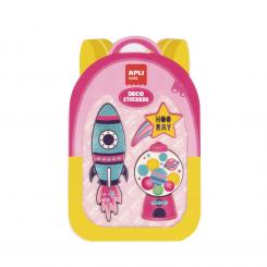 BOLSA PEGATINA DECOR ROCKET 1 HOJA