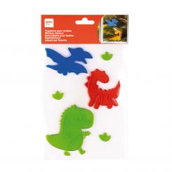 BOLSA PEGATINA JELLY DINOSAURIOS 1 HOJA