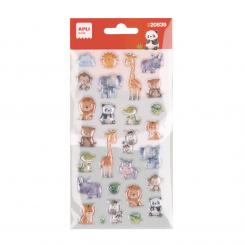 BOLSA PEGATINA JUNGLE BABY 1 HOJA
