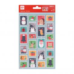 BOLSA PEGATINA SELLOS NAVIDAD 1 HOJA