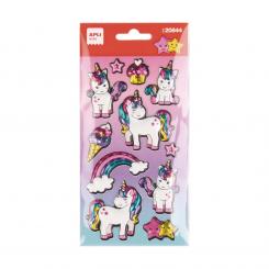 BOLSA PEGATINA UNICORNIO RAINBOW 1 HOJA