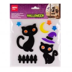 BOLSA PEGATINAS GEL HALLOWEEN GATOS