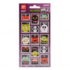 BOLSA PEGATINAS PEG HALLOWEEN SELLOS 2 HOJAS