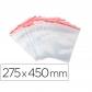 Bolsa Plastico Autocierre Q-CONNECT 275X450 mm Paquete De 100 Unidades