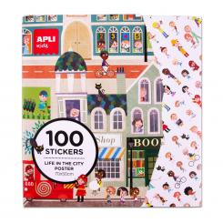 BOLSA POSTER GIGANTE + 100 STICKERS CIUDAD