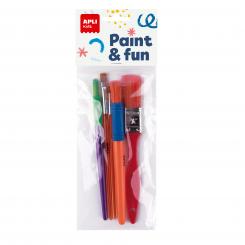 BOLSA SET DE PINCELES 5 U.