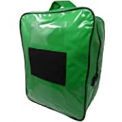 Bolsa Transporte Valija de PVC para Transporte de Documentos y Valores 32 cm x 42 cm x 20 cm. Verde