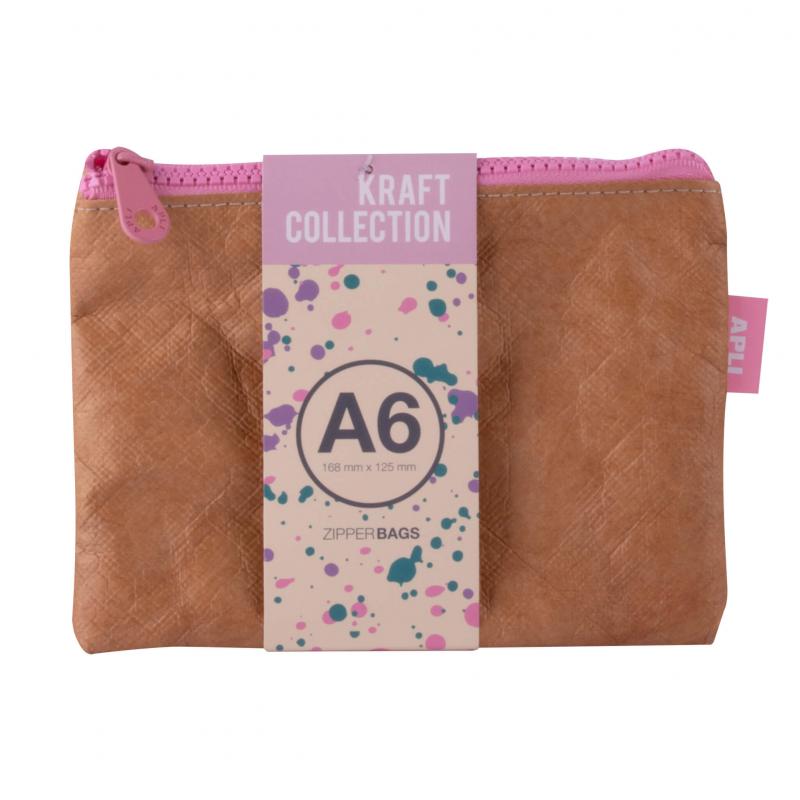 bolsa-zipper-bag-a6-kraft-coll-color-surtidos