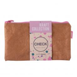 BOLSA ZIPPER BAG CHECK KRAFT COL. COLOR SURTIDOS