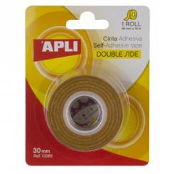 Bolsas APLI Cinta Ad.Doble Cara  30X10