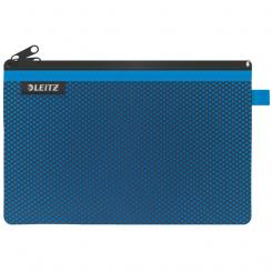 LEITZ Bolsita nylon 2 departamentos WOW azul (23 x 15 cm) L