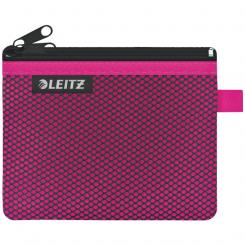 LEITZ Bolsita nylon 2 departamentos WOW fucsia (14 x 10,5 cm) S
