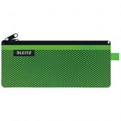 LEITZ Bolsita nylon 2 departamentos WOW verde  (21 x 8,5 cm) M
