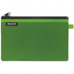 LEITZ Bolsita nylon 2 departamentos WOW verde (23 x 15 cm) L