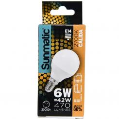 Bombilla Led Clasic 6W 470Lum Calida