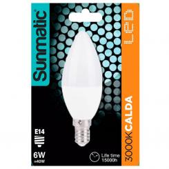 Bombilla Led Vela E14 6W 470Lum Calida