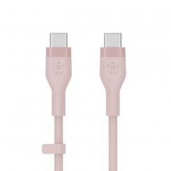 Belkin BOOST?CHARGE Flex cable USB 1 m USB 2.0 USB C Rosa