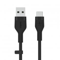 Belkin BOOST?CHARGE Flex cable USB 3 m USB 2.0 USB A USB C Negro