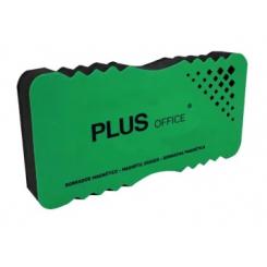 Borrador magnético PLUS OFFICE para pizarra blanca 127x58mm, color verde
