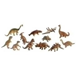 Bote Con Asa 12 Figuras Dinosaurios