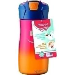 Botella Maped Concept Kids 430 Ml. Acero Inoxidable Rosa