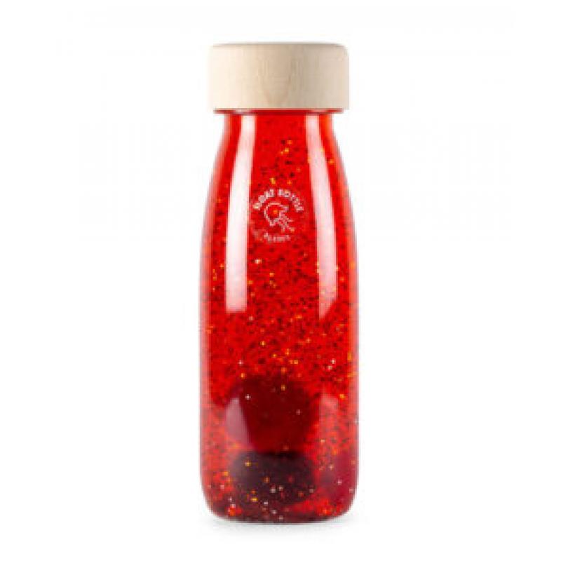 Botella Sensorial Petit Boum Float Rojo
