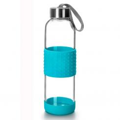 Botella Vidrio Pardo Sky 500Ml Azul
