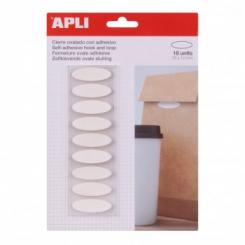 APLI B.Ovalado adhesivaGancho/Bucle Bl. 35X12 18