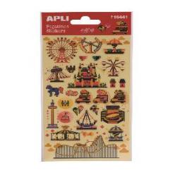 APLI Bolsa Pegatinas Feria De Atracciones 1 hoja