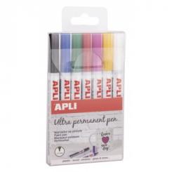 APLI B.Permanent Pen P.Fina Col. Surt 7U.