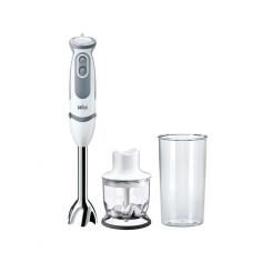 Braun MultiQuick 9 MultiQuick 5 Vario MQ 5220 WH 0,6 L Batidora de inmersión 1000 W Gris, Acero inoxidable, Blanco