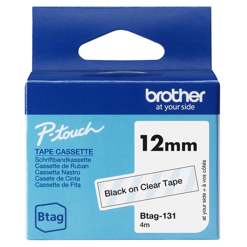 brother-cinta-domestica-btag-131-negro-sobre-trasparente-ancho-12-mm-longitud-4-m
