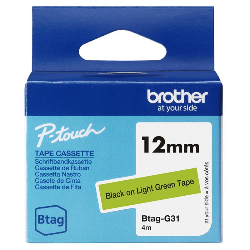 brother-cinta-domestica-btag-g31-negro-sobre-verde-ancho-12-mm-longitud-4-m
