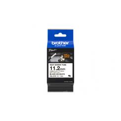 BROTHER Cinta tubo termorretractil. Texto negro sobre fondo blanco. PTE300, PTE550W, PTP750W, PTP900