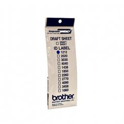 BROTHER Etiquetas identificadoras 12X12 - bolsa de 12 hojas