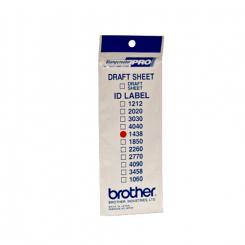 BROTHER Etiquetas identificadoras 14X38 - bolsa de 12 hojas