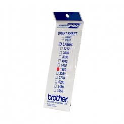 BROTHER Etiquetas identificadoras 18X50 - 1 bolsa de 12 hojas