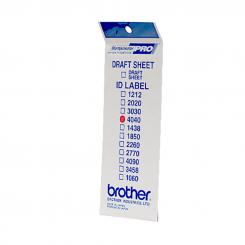 BROTHER Etiquetas identificadoras 40X40 - bolsa de 12 hojas