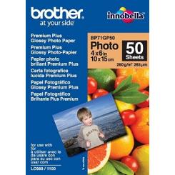 BROTHER Papel Inkjet Glossy 10x15 50h 260g/m2
